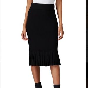 Club Monaco Slim Pleated Peplum Skirt - Size Medium